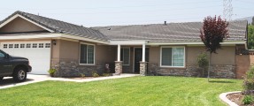 CULTURED STONE, FOAM TRIM, RESTUCCO, ROOFING, PAINTING